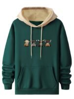 TAGDO® Men's Casual Woolen Cartoon Print Hoodie for Man | Sweatshirt for Man (2044)