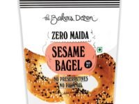 The Baker's Dozen Bagel Sesame (Pack of 2) 100% Wholewheat, 160 g