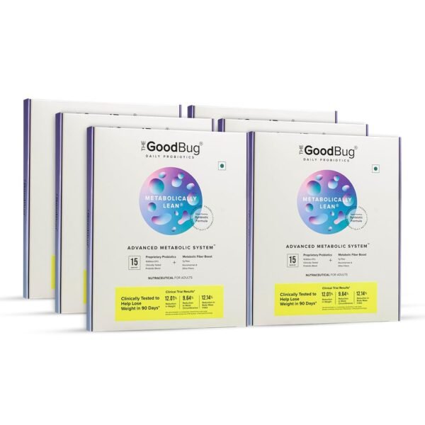 The Good Bug Metabolically Lean: Advance Metabolic System |Weight Loss For Women & Men | 16 b CFUs Probiotics Supplement + L-Carnitine + 7g Prebiotic Fiber | Boosts GLP1, Metabolism & Reduces Cravings Naturally | 90 Days Pack