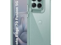 TheGiftKart Crystal Clear Back Cover Case for Motorola Moto Edge 70 Fusion 5G | 360 Degree Protection | Shock Proof Design | Transparent Back Case Cover (PC & TPU, Transparent Bumper)