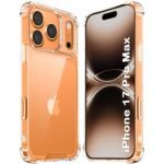 TheGiftKart Crystal Clear Back Cover Case for iPhone 17 Pro Max | 360 Degree Protection | Shock Proof Design | Transparent Back Cover Case for iPhone 17 Pro Max (PC & TPU, Transparent Bumper)