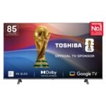 Toshiba 215 cm (85 inches) C450NP Series 4K Ultra HD Smart Google QLED TV 85C450NP (Black)