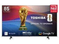 Toshiba 215 cm (85 inches) C450NP Series 4K Ultra HD Smart Google QLED TV 85C450NP (Black)