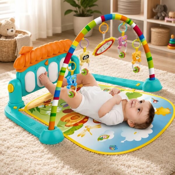 ToysBuddy Kick and Play Multi-Function ABS High Grade Plastic Piano Baby Gym and Fitness Rack Products