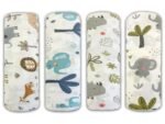 Trance Home Linen Super Ultra Soft 100% Cotton New Born Baby Swaddle Wrap | New Born Babies Soft Pure Cotton Sheets | Baby Wrap Set (100x100 cm, Baby Pug, Pack of 4)