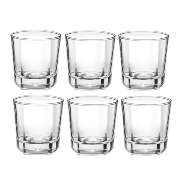 Treo by Milton Crescent Cool Glass, Set of 6, 205 ml, Transparent