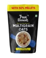 True Elements Multigrain Oats 500g - Jowar and Ragi | Oatmeal | Oats for Weight Loss | Millet Rich Breakfast | Healthy Breakfast | Rich in Fibre and Protein