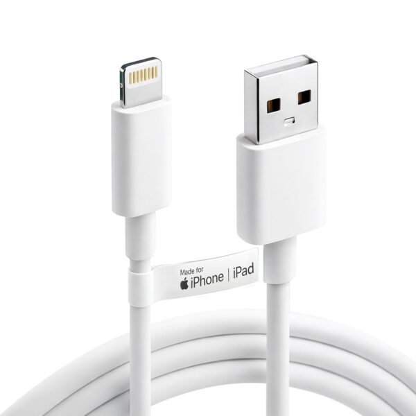 USB to Lightning Cable, Apple MFi Certified Fast Charging & Data Sync Charging Cable Compatible with iPhone 14, 13, 12, 11, X, XS, XR, 8 Plus & iPad, Durable Lightning Cable, 6 Months Warranty HOMEMO