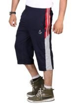 VEGO Mens Cotton Three By Fourth, 3/4, Capri, Three Quarter Grey Plus Size