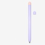 Valente Ultra-Thin Silicone Sleeve for Galaxy Tab Pencil - Compatible with S7/S8/S9 Series - Enhanced Grip, Protective Cover (Purple & Pink)