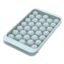WIBIMEN Plastic Ice Cube Tray For Freezer With Lid, 1"X33 Round Ice Cube Mold, Small Circle Ice Cube Tray Making Sphere Ice Chilling Cocktail Tea Coffee (One Ice Tray, Blue)