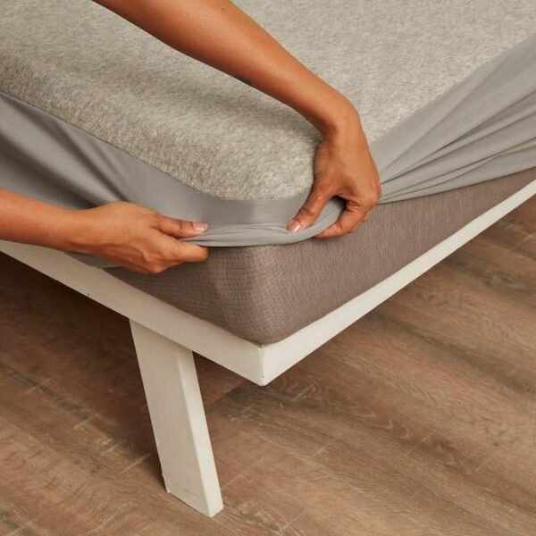 Wakefit 100% Waterproof Premium Cotton Mattress Protector | Breathable and Hypoallergenic Ultra Soft Fitted Bed Protector 78"x60" - Queen, Grey