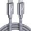 Wayona Type C To Lightning MFI Certified 20W Fast Charging Nylon Braided USB CableC Cable For iPhone 14,14 Pro,14 Pro Max, iPhone 13 Series,12,12 Pro,11,11 Pro Max iPhone 12 Mini, X, 8 (2M, Grey)