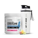 Wellcore Pure Micronised Creatine Powder With Shaker (83 Servings, Fruit Fusion) For Enhanced Muscle Strength With Rapid Absorption | Creatine Monohydrate | Wellcore Creatine Flavoured - 307g