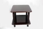 Wooden Coffee Table for Living Room with Polished Finish Teapoy- Square Shape
