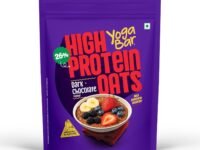 Yogabar 26g High Protein Oats 1kg , Dark Chocolate - Breakfast Cereal with Wholegrains, 26% Protein & No added sugar - Oats High Protein for Gym - Premium Protein Blend with Whey Protein Powder - with Goodness of Chia, Sunflower & Pumpkin Seeds & Probiotics for Absorption
