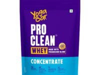 Yogabar ProClean Whey Protein Concentrate 1kg | 27g Protein per Serve | Unflavoured Whey Protein Powder | Clean & Light | Patented & Clinically Tested Pro-Absorb Blend