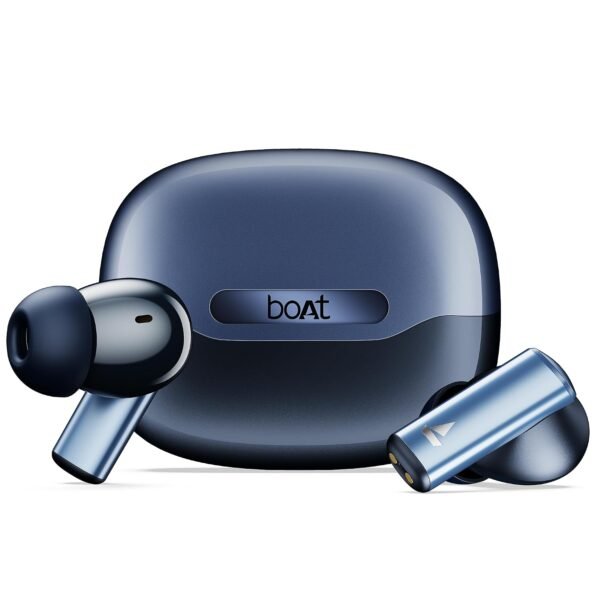 boAt Airdopes Prime 701 ANC, 46dB Hybrid ANC, 50Hr Battery, Real Spatial Audio,Multidevice Connect,App Support, Bluetooth Earbuds, TWS Ear Buds Wireless Earphones with mic (Titanium Blue)