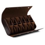 essart 12-Slot Watch Roll Case – Luxury PU Leather Travel Watch Organizer for Men & Women | Portable Watch Storage Case | Scratch-Resistant & Protective