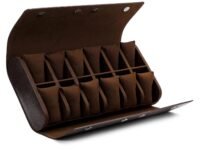 essart 12-Slot Watch Roll Case – Luxury PU Leather Travel Watch Organizer for Men & Women | Portable Watch Storage Case | Scratch-Resistant & Protective