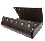 essart 18-Slot Watch Roll Case – Premium Travel Organizer for Watch Collectors, PU Leather Luxury Storage, Portable & Scratch-Resistant (SN-Brown-Color)