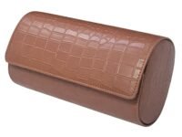 essart Luxury Watch Storage Case – Premium Leather Organizer Box for Exclusive Timepieces, Elegant Display & Protection for Collectors (WR-1013-Croco-Tan)