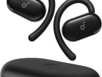 soundcore V20I By Anker Open Ear Headphones, Adjustable Ear Hooks, Ultra-Comfort, Snug Fit, 16Mm Drivers, 4 Mics, IP55, LED Lights, 36H Playtime, Fast Charging,Bluetooth 5.4, Multipoint Connection