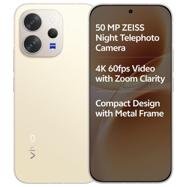 vivo V70 5G (Lemon Yellow, 8GB RAM, 256GB Storage) with No Cost EMI/Additional Exchange Offers