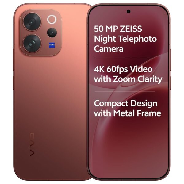 vivo V70 5G (Passion Red, 12GB RAM, 256GB Storage) with No Cost EMI/Additional Exchange Offers
