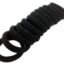 12 Pcs of Black Elastic Cotton Stretch Hair Ties Bands for Women