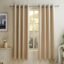 amazon basics 100% Room Darkening Blackout Window Curtains – Set of 2, Plain Design for Bedroom and Living Room, 5 Feet, Cream