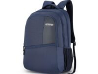 American Tourister Valex | 28L Backpack | 17" Laptop Bag | 2 Compartments | College & Office Backpack for Men and Women | Navy | 1 Year Global Warranty