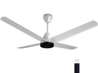 Colorbot Stella Quad 4 Blade BLDC Ceiling Fans 1200mm | BEE 5 Star Rated Power Saver | AeroQuiet+ Technology | Remote Control (Boost, Timer, LED, Reverse Mode) | 4 Years Warranty (Arctic White)
