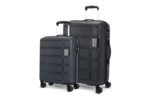 Kamiliant by American Tourister 2 Pc Harrier Edge 8W Set 56 Cm & 68 Cm - Small & Medium Polypropylene(PP) Hardside 8 Wheels Spinner Luggage Set/Trolley Bag Set (Iron Grey)