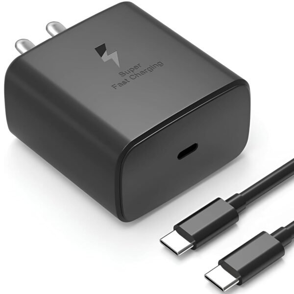 45W GaN Type- C Super Fast Charger Compatible with Samsung Galaxy S26/S25/S24/S23/S22/S21/S20(Ultra/Plus/Fe),A56/A55/A35/M56/M35/M16 (S,M,F,Z,A)...All Series & Other Devices