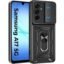 A rtistque Armor Bumper Back Case Cover for Samsung Galaxy A17 5G / F17/ M17 | Stylish Ring Holder & Inbuilt Stand | Sliding Camera Cover | Shockproof | Stylish Design | Samsung A17 Back Cover - Black