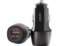AGARO Pulse Car Charger, Dual Port with 51W Fast Car Charger with Dual Output (33W Pd Type C Port + 18W USB A Port), Fast Charging, for Smartphones, iPhones, Tablets, Earbuds & More – Black