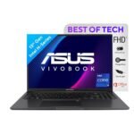 ASUS Vivobook 16,13th Gen,Intel Core i9-13900H,FingerPrint Sensor(Intel Iris Xᵉ iGPU/16GB RAM/512GB SSD/FHD+/16"/60Hz/Backlit Keyboard/42WHrs/Windows 11/Office 2021/Indie Black/1.88 kg)X1605VA-MB947WS