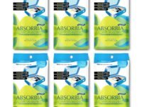 Absorbia Moisture Absorber | Absorbia Sachet with Activated Charcoal(100gms X6 Sachet) - Pack of 6 |Absorbs 200ml Each Sachet | Dehumidier for Bags, Suitcases & Drawers | Fights Moisture,Musty smells etc