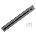 Adjustable Plug-in Power Track | Electrical Movable Sliding Rail Socket Power Track | Concealed Wall Mounted Extension for Home, Office, Multiple Tabletop Outlets 1 Year Warranty (Grey, 80cm)