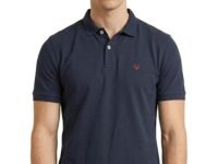Allen Solly Men’s Polo T‑Shirt | Comfortable Rich Cotton Blend, Band Collar, Regular Fit | Stylish & Premium All Day Wear