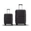Aristocrat Liberty 8 Wheel Set of 2 Cabin (Small Size) & Medium Size (Check-in) Hard Case Trolley Bags, Lightweight Polypropylene Luggage, Combination Lock, 3-Yr Global Warranty, Saddle Brown