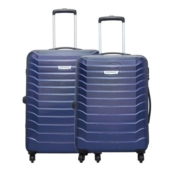 Aristocrat Set of 2 Juke Midnight Blue Polycarbonate Hardsided Luggage Medium & Large (JUKESETD1MIB)