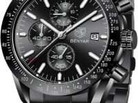 BENYAR Men's Luxury Chronograph Watch – Business, Casual | Quartz Movement with Date Display | Stylish Wristwatch | Gift for Men