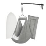 Baby Set | Pure Cotton Cloth, Removal Pad, Mosquito Net, Spring, Triangle and Window Hanger | FS- (Dark Melanchi, Dot Design)