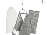 Baby Set | Pure Cotton Cloth, Removal Pad, Mosquito Net, Spring, Triangle and Window Hanger | FS- (Dark Melanchi, Dot Design)