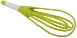 Black Olive Foldable PVC Whisk Beater Hand Blender - Lightweight Mixer Froth Whisker Latte Maker for Mixing, Beating & Blending Eggs, Batter and Sauces - Comfortable Handle, Easy to Clean (Multicolor)
