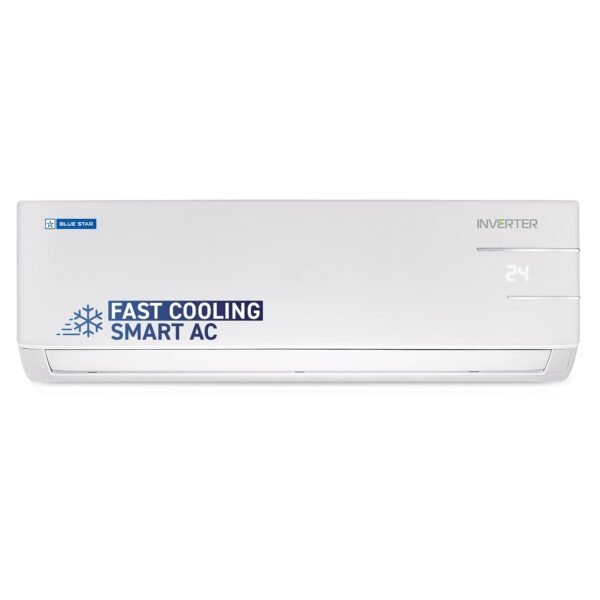 Blue Star 1.5 Ton 3 Star, Wi-Fi Smart Inverter Split AC (Copper, 5 in 1 Convertible Cooling, 4-Way Swing, Turbo Cool, Voice Command, IC318YNUS, White)