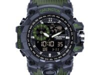 Carlington Analog-Digital Sports Watch: Chronograph, Dual Time, Alarm, Stopwatch, Water-Resistant, Shock-Resistant, Back Light Display- The Perfect Watch for Men and Boys - CT3388