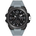 Carlington Endurance Analog-Digital Sports Watches for Gents and Boys with Alarm|Stopwatch|LED Display|Dualtime|Silicone Strap| Water & Shock Resiatant - CT 9105